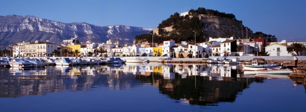 Denia Hafen und Burg